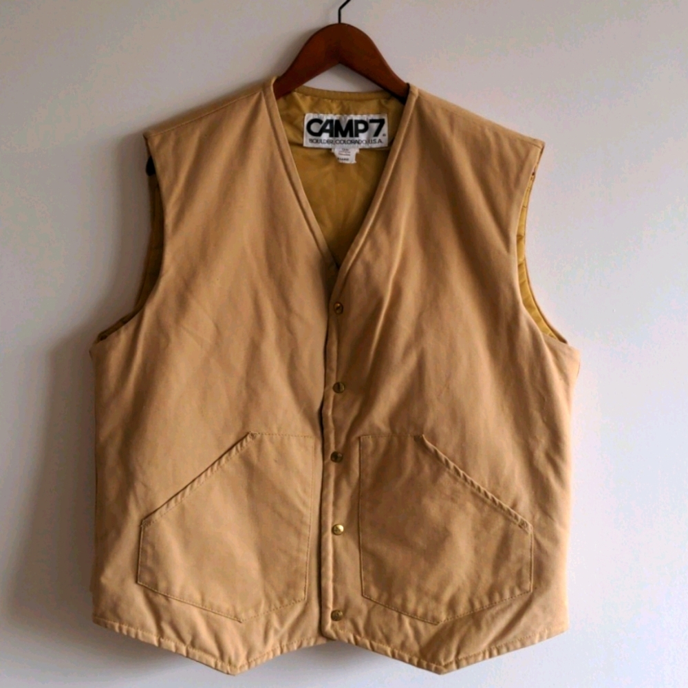 Vintage 70's Camp 7 canvas vest